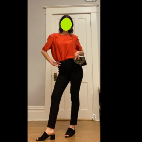 100% Silk Salmon Pink Blouse - Picture 1 of 10